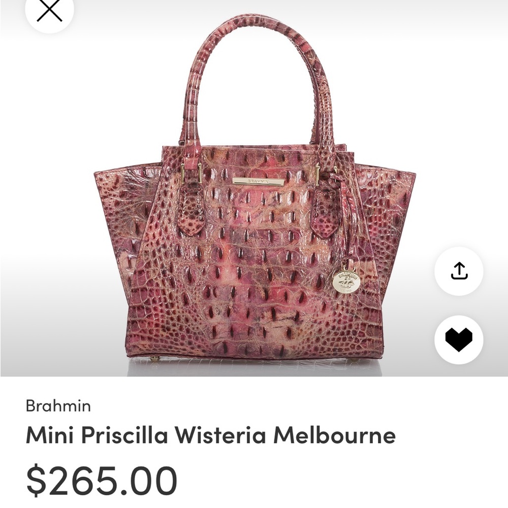 Brahmin Mini Priscilla in Wisteria Melbourne